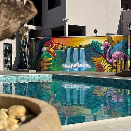 פוז דו איגואסו Hotel 15 De Julho מראה חיצוני תמונה