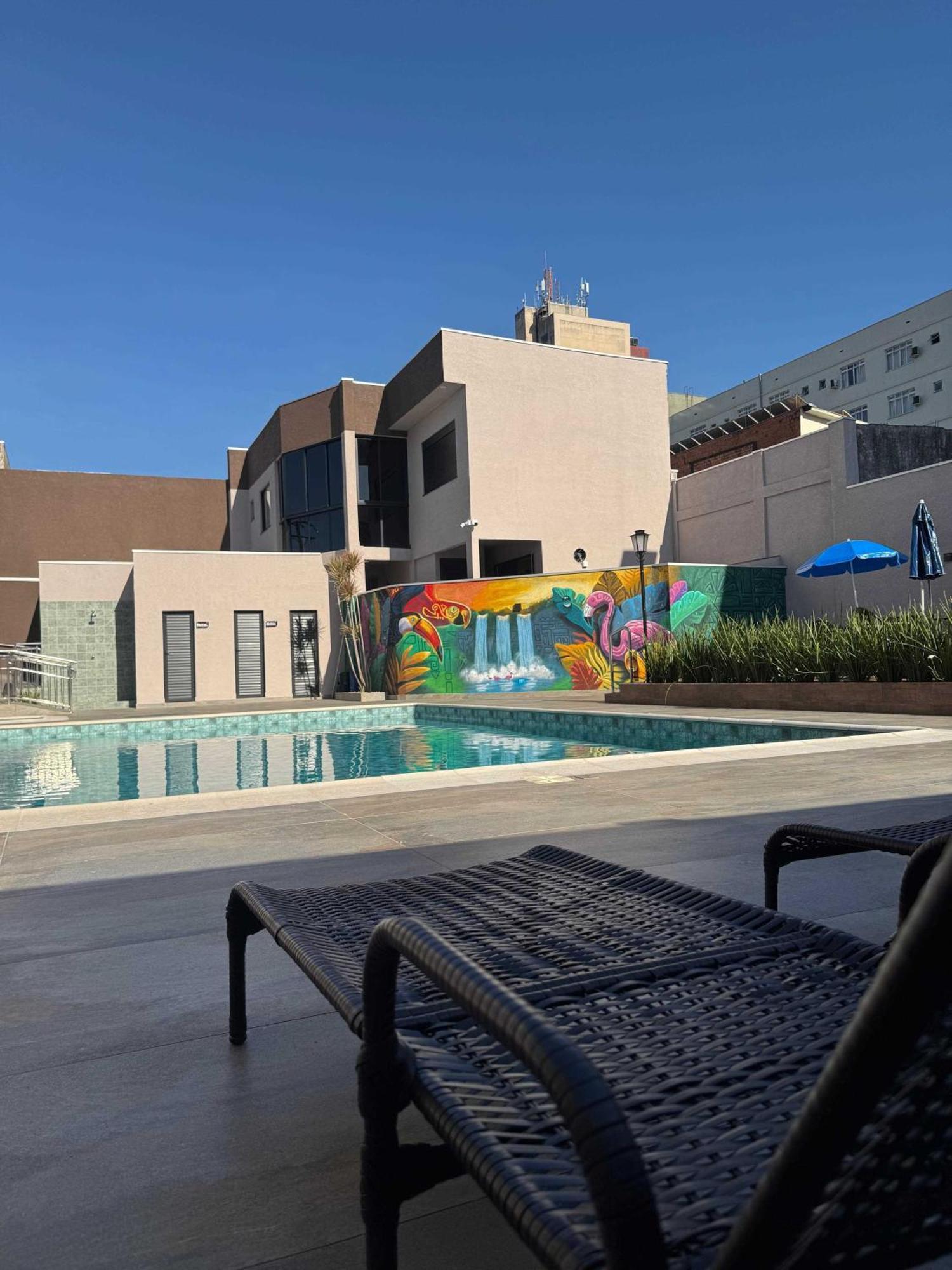 פוז דו איגואסו Hotel 15 De Julho מראה חיצוני תמונה
